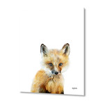 Little Fox by Amy Hamilton // Aluminum (16"W x 20"H x 1.5"D)