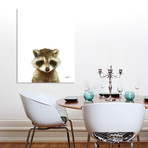 Little Raccoon by Amy Hamilton // Aluminum (16"W x 20"H x 1.5"D)