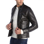 Trenton Leather Jacket // Brown (XL)