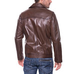 Mission Leather Jacket // Chestnut (XS)