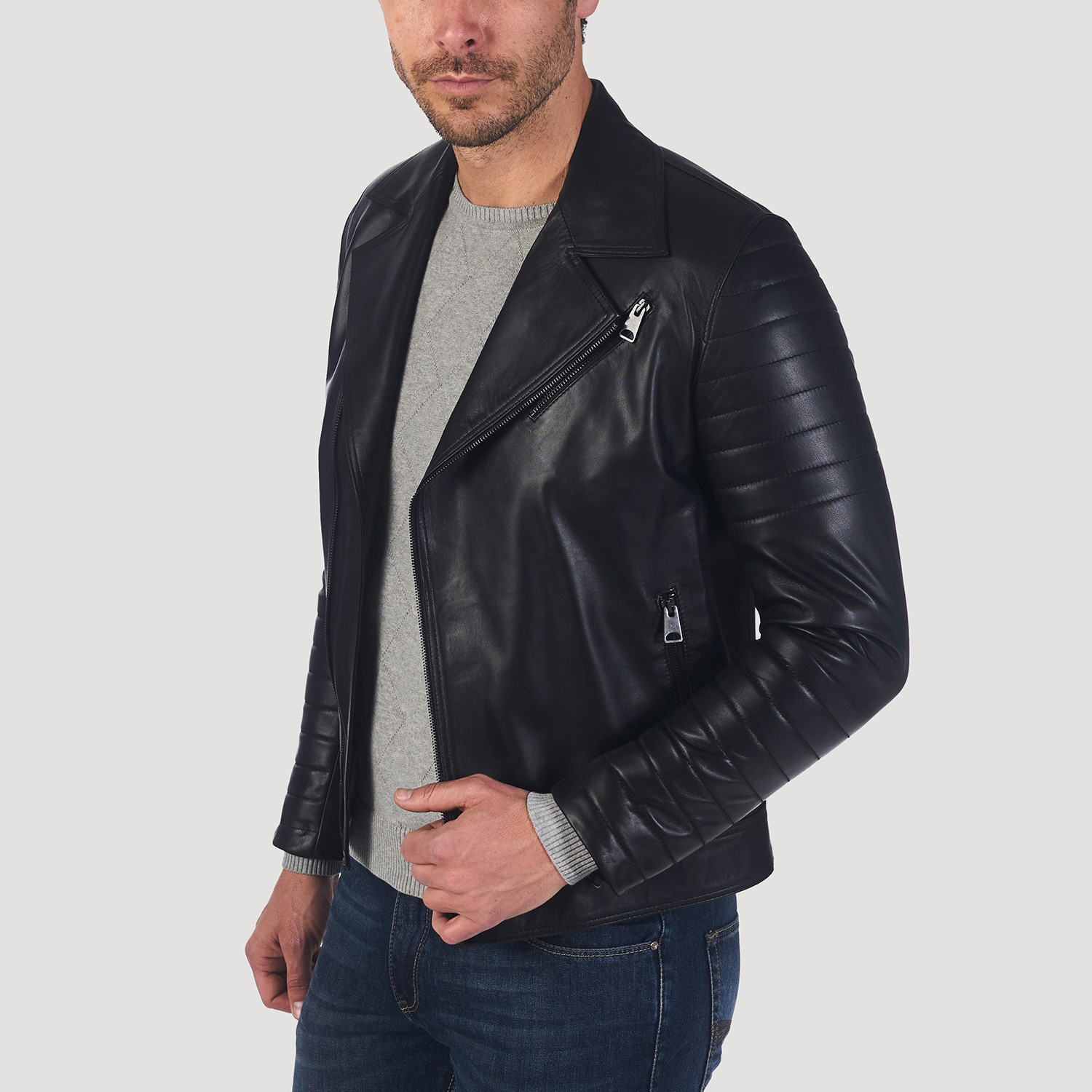 Frederick Leather Jacket // Black (XL) - Giorgio di Mare - Touch of Modern