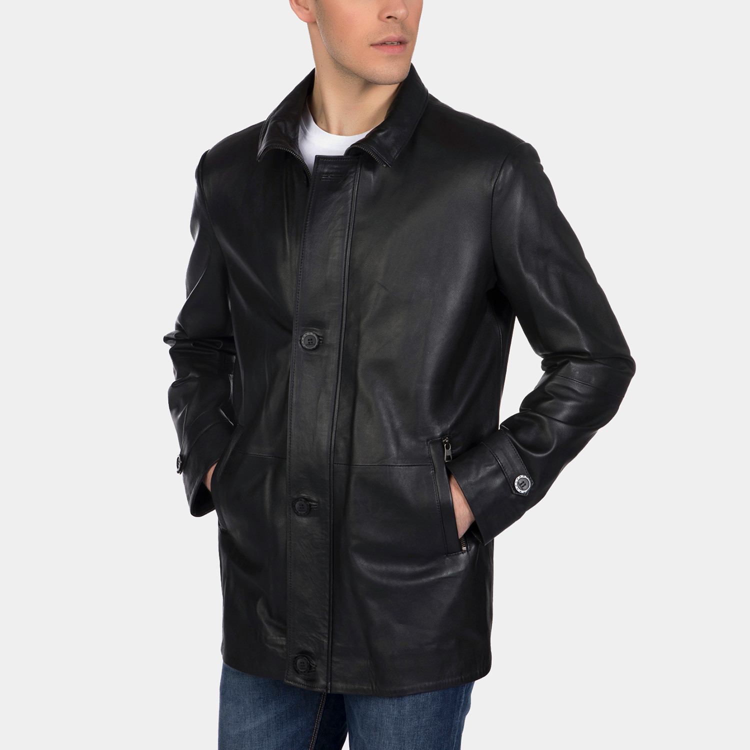Mitchell Leather Jacket // Black (XL) - Giorgio di Mare - Touch of Modern