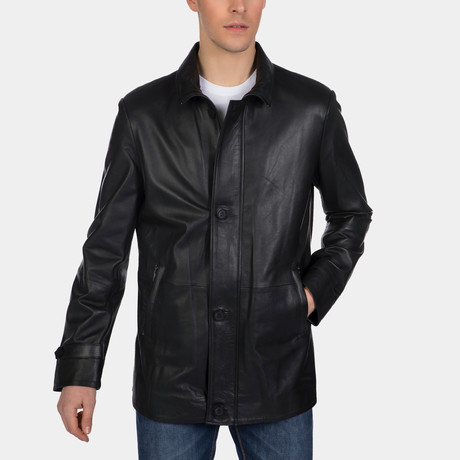 Mitchell Leather Jacket // Black (XS)