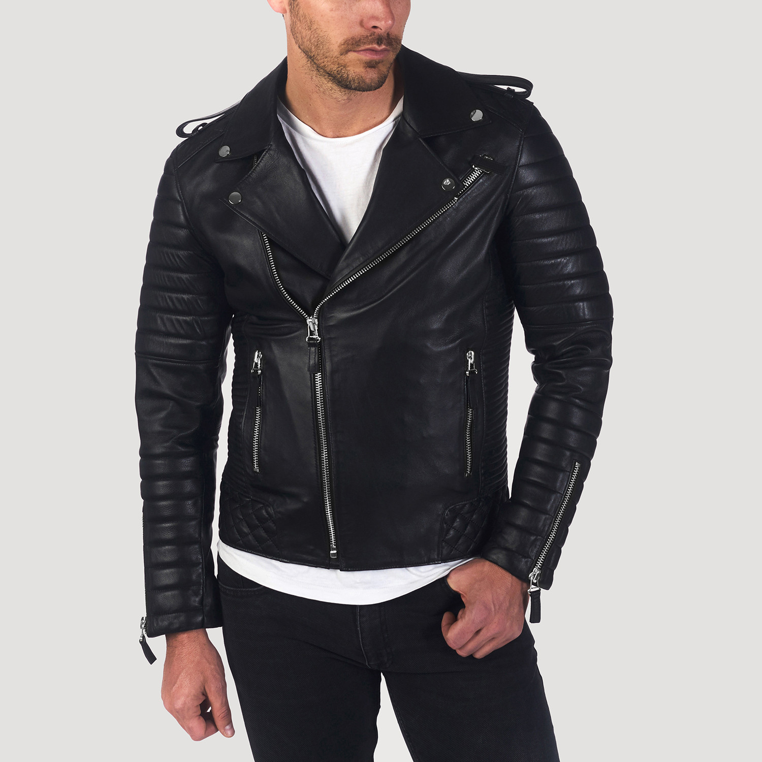 Campbell Leather Jacket // Black (XL) - Giorgio di Mare // Burak ...
