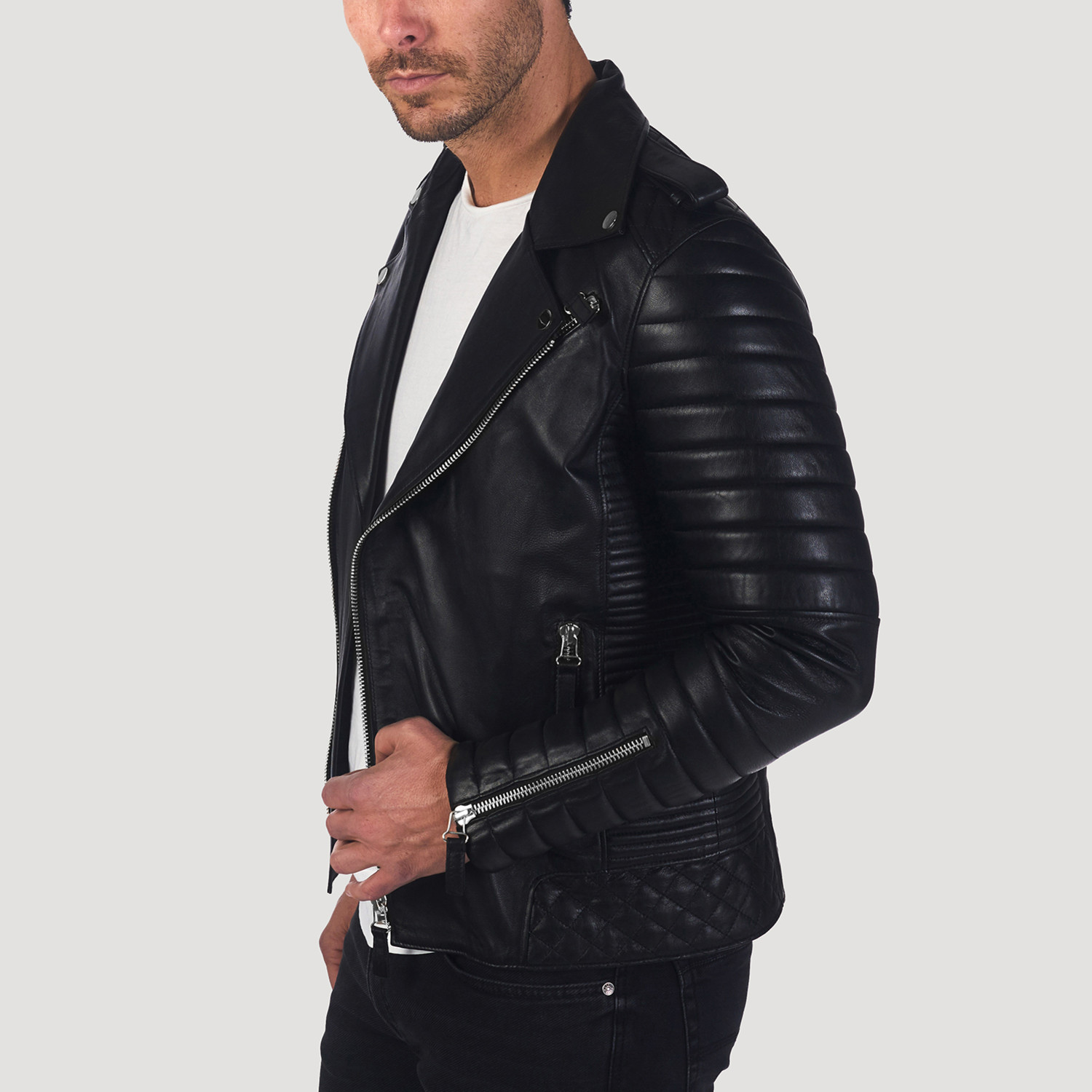Campbell Leather Jacket // Black (3XL) - Giorgio di Mare - Touch of Modern