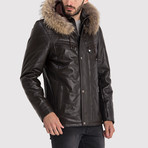 Lancaster Leather Jacket // Brown (XL)