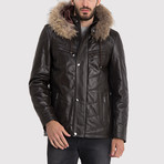 Lancaster Leather Jacket // Brown (3XL)