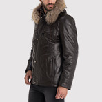 Lancaster Leather Jacket // Brown (M)