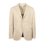 Cotton Slim Trim 2 Button Slim Fit Suit // Beige (US: 44S)