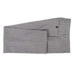 Striped Wool Double Breasted Slim Trim Fit Suit // Gray (US: 44S)