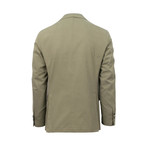 Caruso // Cotton Slim Trim 2 Button Slim Fit Suit // Green (US: 44S)