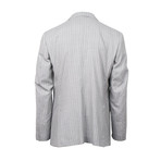 Caruso // Striped Wool 2 Button Slim Trim Fit Suit // Gray (US: 44S)