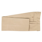 Caruso // Cotton 2 Button Slim Fit Suit // Tan (US: 44S)