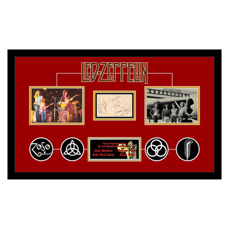 Led Zeppelin // Vintage Signed Card