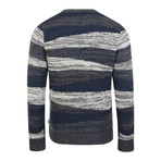 Shard Jacquard Sweater // Navy (M)