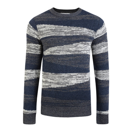 Shard Jacquard Sweater // Navy (M)