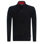 Manner Half Zip Pullover // Black (2XL)