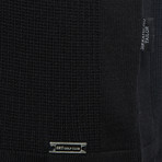 Manner Half Zip Pullover // Black (M)
