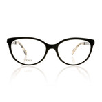 Fendi // Women's FF-0079 Optical Frames // Black + Pearl Crystal