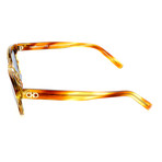 Unisex SF866S Sunglasses // Striped Brown