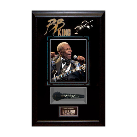 Signed + Framed Microphone Collage // BB King