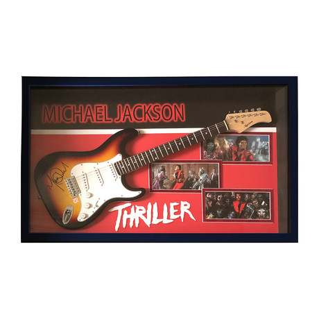 Signed + Framed Guitar // Michael Jackson