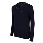 Pullover Jersey Sweater // Navy (M)