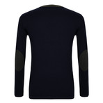Pullover Jersey Sweater // Navy (XL)