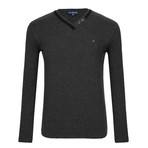Pullover Jersey Sweater // Anthracite (L)