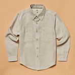 The Brentwood Button-Down Shirt // Oatmeal (XL)