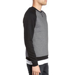 Keswick Crew Neck Sweater // Charcoal + Black (S)