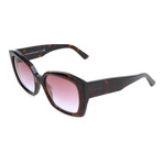 Women's BA0131 Sunglasses // Dark Havana + Purple
