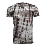 Ultra Soft Hand Dyed V-Neck // Tie Dye Brown (M)