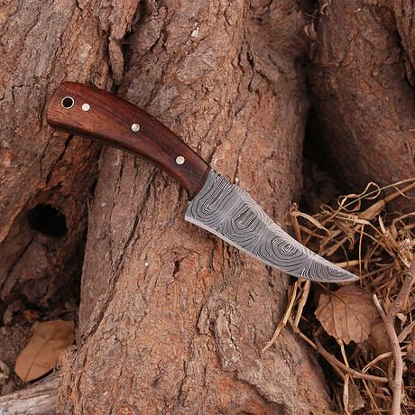 Damascus Skinner Knife // HK0277