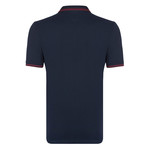 Burrow SS Polo Shirt // Navy + Bordeaux (M)