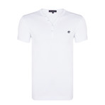 Reben T-Shirt // White + Navy (M)