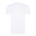 Reben T-Shirt // White + Navy (M)