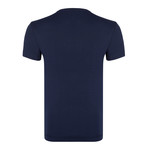 Pax T-Shirt // Navy + Green (L)