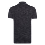 Grayson SS Polo Shirt // Black + Gray (L)