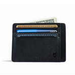 Minimalist RFID Protection Wallet // Saffiano // Black