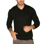 Utku Polo Longsleeve Sweater // Navy (L)