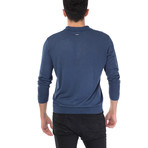 Utku Polo Longsleeve Sweater // Deep Blue (S)