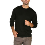Utku Crewneck Longsleeve Sweater // Black (S)
