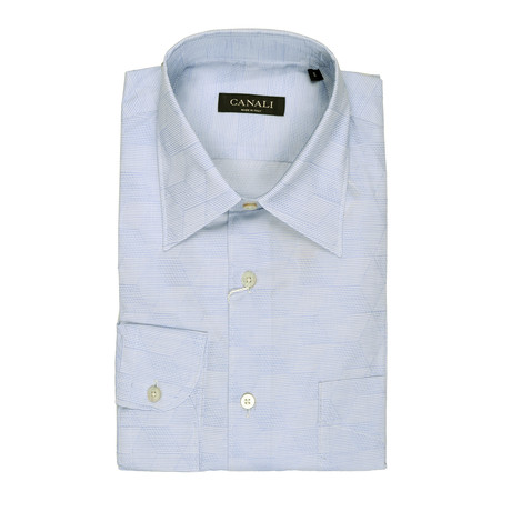 Geometric Regular Shirt // Light Blue (S)