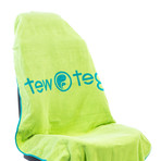 Tew Teg Towel // Turquoise + Green