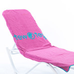 Tew Teg Towel // Turquoise + Pink