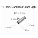 Cordless LED Remote Controlled Picture Light // Polished Brass (11.5")