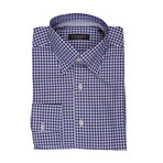 Plaid Regular Fit Shirt // Blue + White (XS)