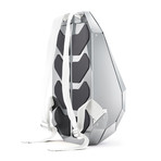 Aluminium Series Backpack + Backpack Stand + Back Padding // Silver (Black Straps)