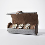 Watch Case // Gray + Brown